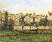 Camille Pissarro Pang plans under sunset Schwarz Spain oil painting artist